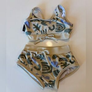 Tiny Tribe  Print Two-Piece Swim Set